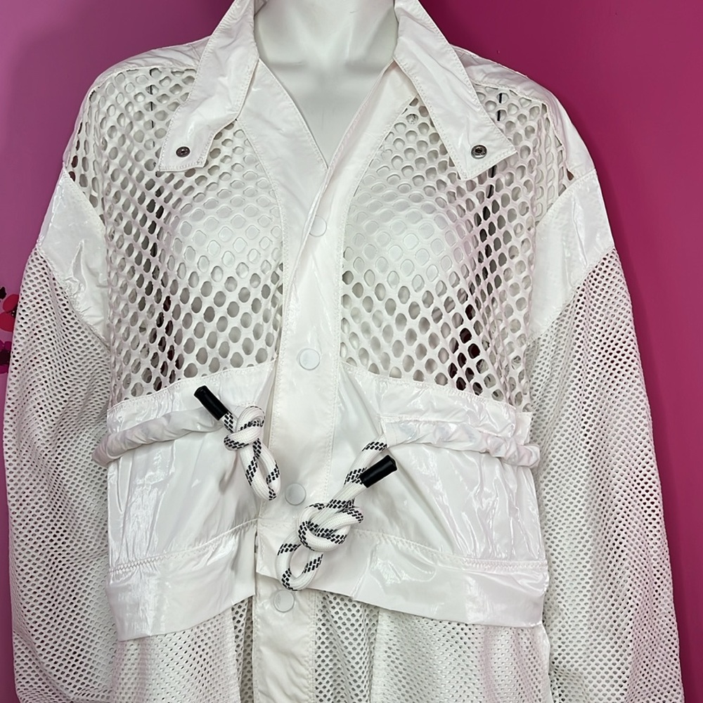 Free People Under The Sea Mesh Maxi Parka white small - Picture 6 of 12
